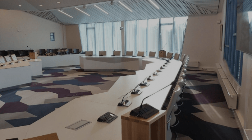 conference renovated council chamber for the municipality of berkelland