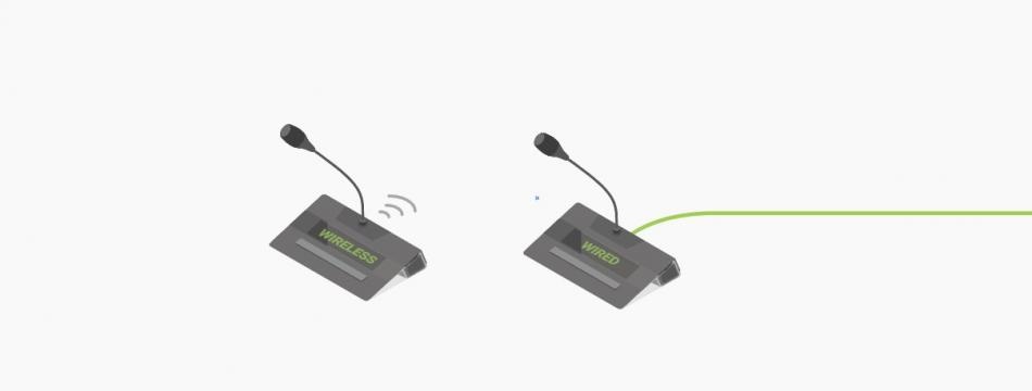 Webinar combining wired & wireless conference solutions
