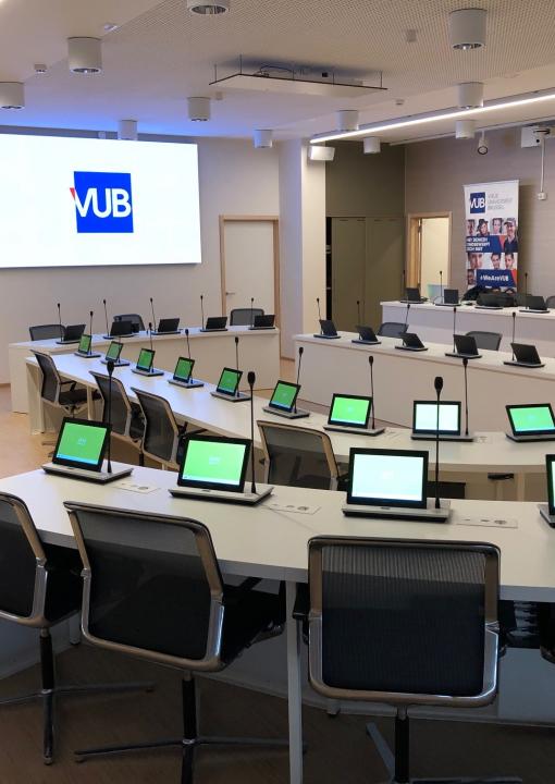Televic Conference Conferencing Systems VUB Boardroom, Belgium, Brussels